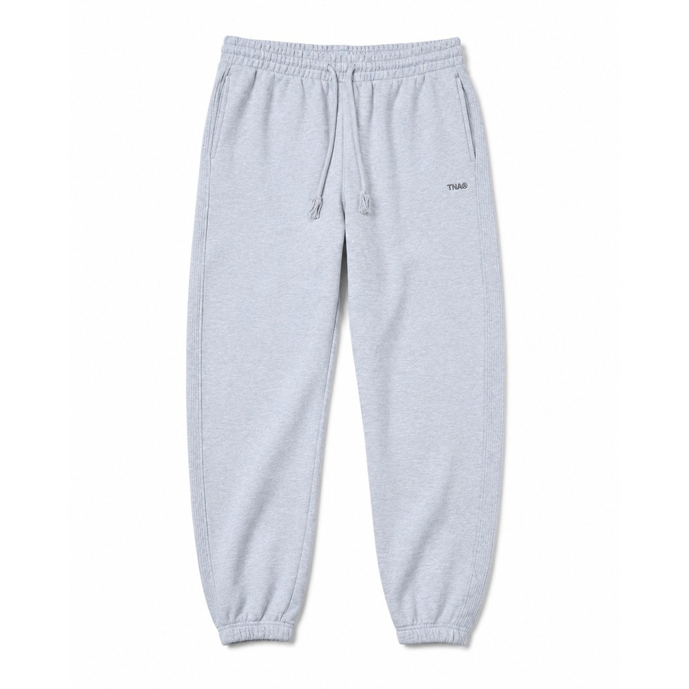 TNA Aritzia Cozy Fleece Boyfriend Sweatpant Heather Light Grey Small Joggers
